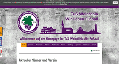 Desktop Screenshot of fussball-weinboehla.de